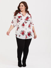 Load image into Gallery viewer, V-Neck Floral Blouse