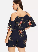 Load image into Gallery viewer, Floral Print Romper