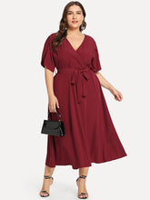 Load image into Gallery viewer, V-Neck Wrap Dress