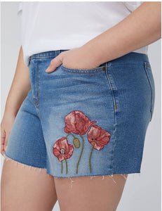 Embroidered Shorts