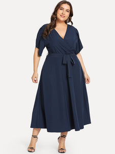 V-Neck Wrap Dress