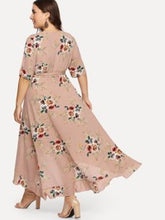 Load image into Gallery viewer, V-Neck Floral Dress