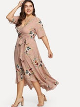 Load image into Gallery viewer, V-Neck Floral Dress