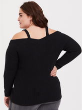 Load image into Gallery viewer, V Neck Off Shoulder Sweater