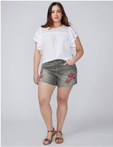 Embroidered Shorts
